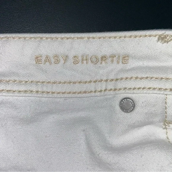 American Eagle Womens Shorts Size 6 White  Easy Shortie Stretch Denim AE - Picture 3 of 7